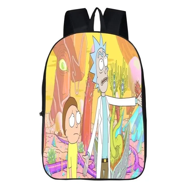Buzzdaisy Anime Rick Andy Morty #11 Backpack School Sports Bag