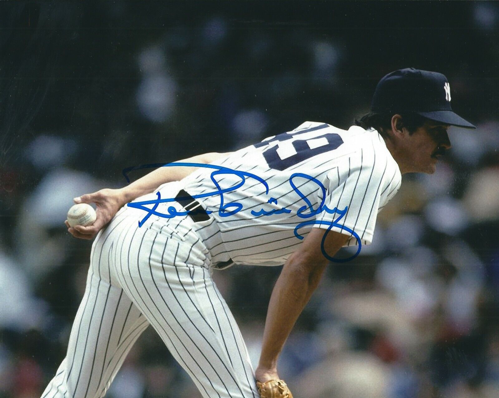 Autographed Ron Guidry New York Yankees 8X10 Photo Poster painting with COA