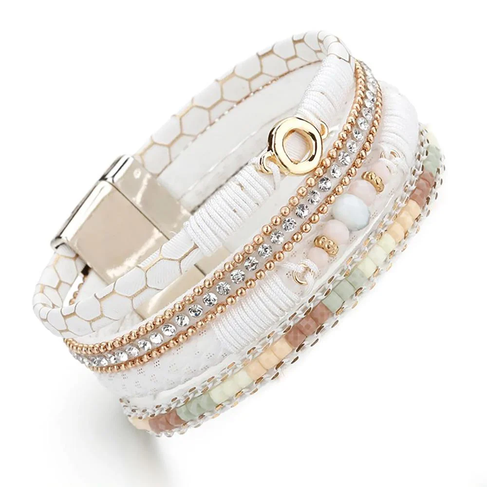 Classic White Multi-layer Bohemian Bracelets