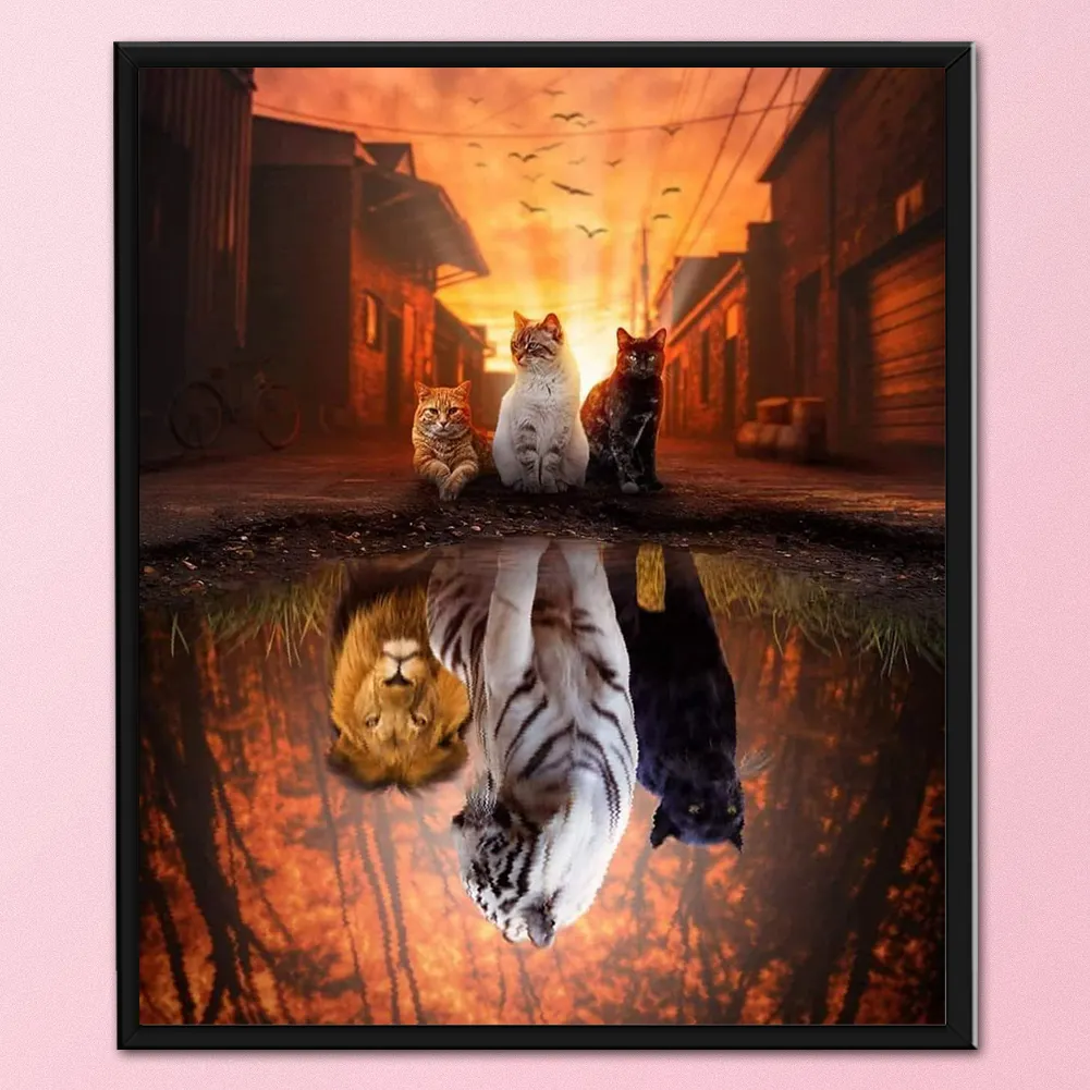 11ct Stamped Cross Stitch - Cats(50*40cm)