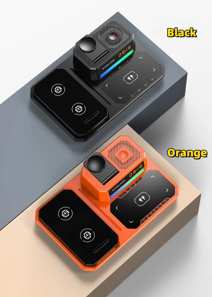 Desktop Ambience Night Light 6-in-1 Wireless Charger