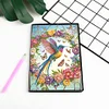 (US Local)Special Shaped Hummingbird 5D DIY Diamond Painting Notebook for Adults Beginners