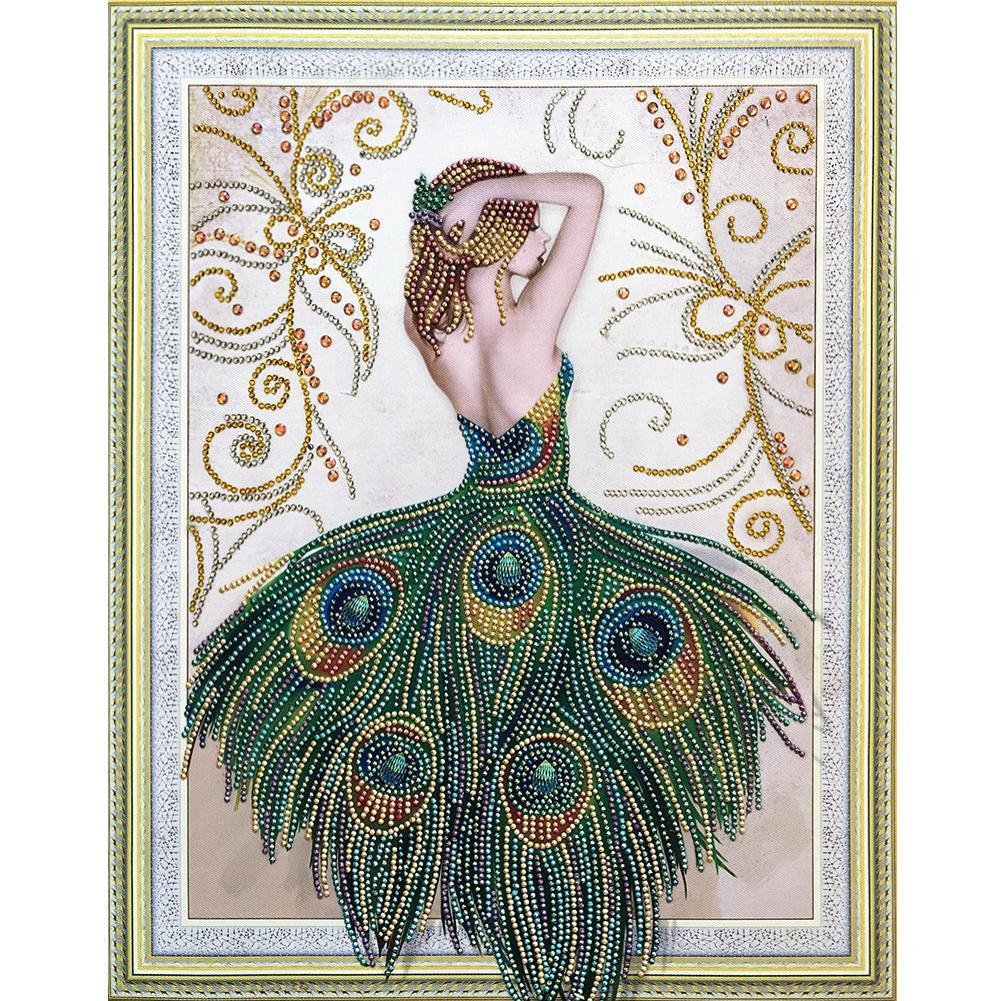 

40*50CM - Beauty - Special Shaped Diamond Painting, 501 Original