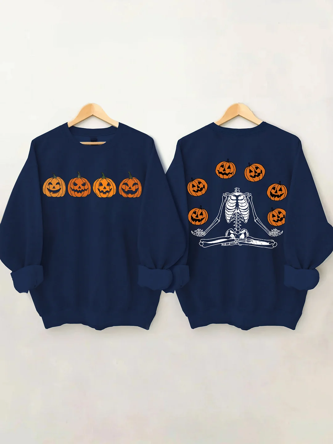 Pumpkin Skeleton Halloween Sweatshirt