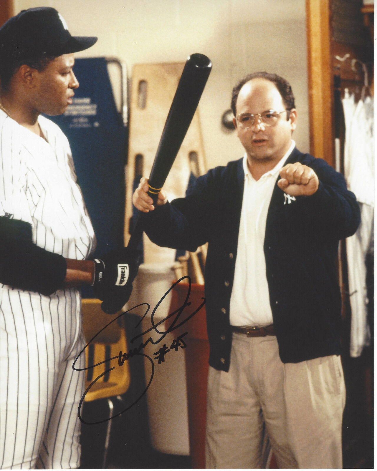 NEW YORK YANKEES DANNY TARTABULL SIGNED AUTHENTIC 'SEINFELD' 8X10 Photo Poster painting 3 w/COA