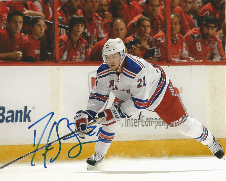 New York Rangers Derek Stepan Autographed Signed 8x10 Photo Poster painting COA B