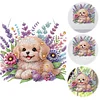 Acryl Lavendel Welpe - 5d DIY Handwerk Anh&auml;nger