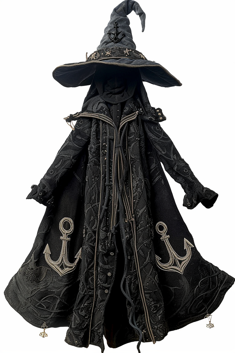 Pirate ship anchor long wizard cape d9aa