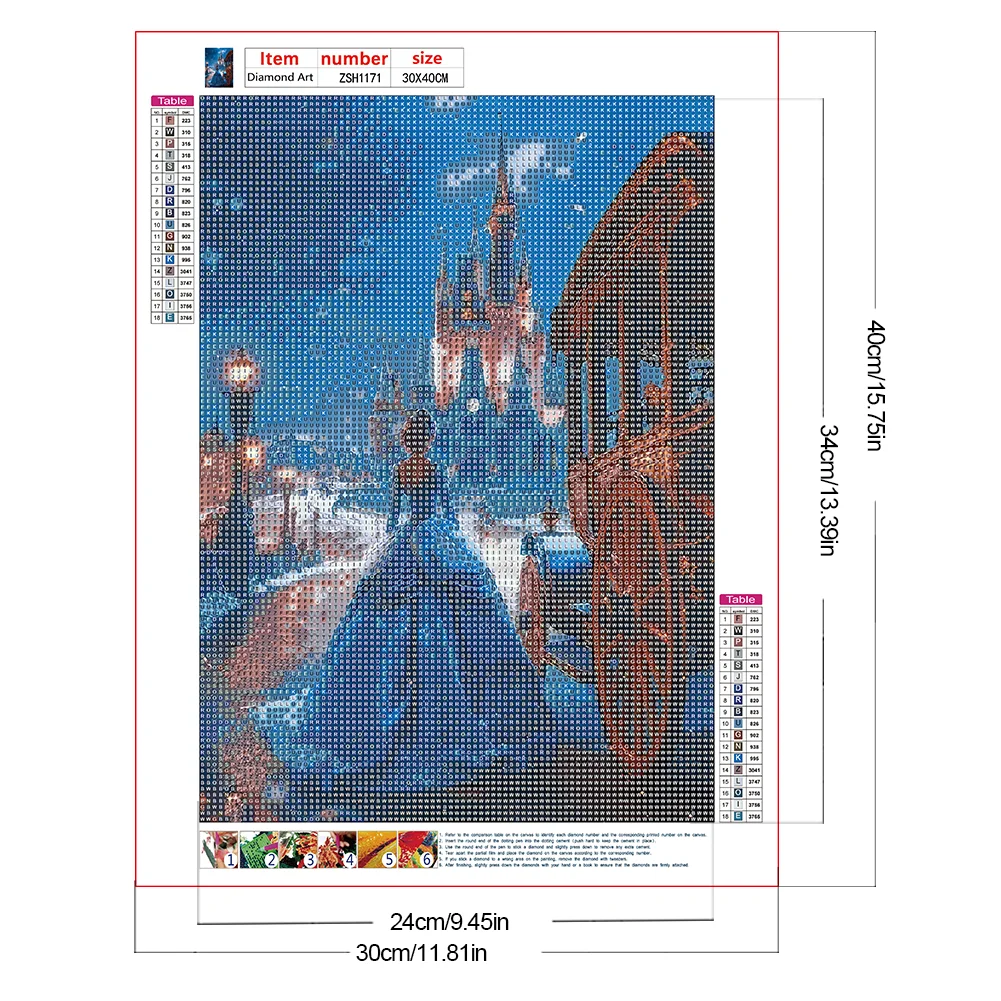Diamond Painting - Full Round Drill - Pincess(Canvas|30*40cm)