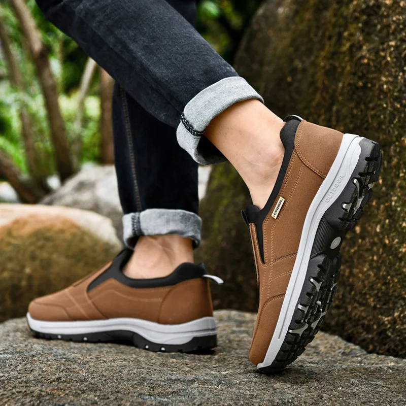 🔥Authenticity Guaranteed-Men's Comfortable Waterproof Breathable Orthopedic Walking Shoes Hiking Shoes