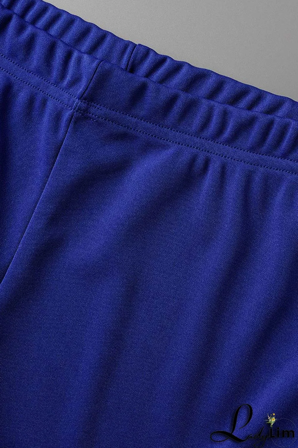 Pink Sexy Solid Split Joint Halter Sleeveless Two Pieces