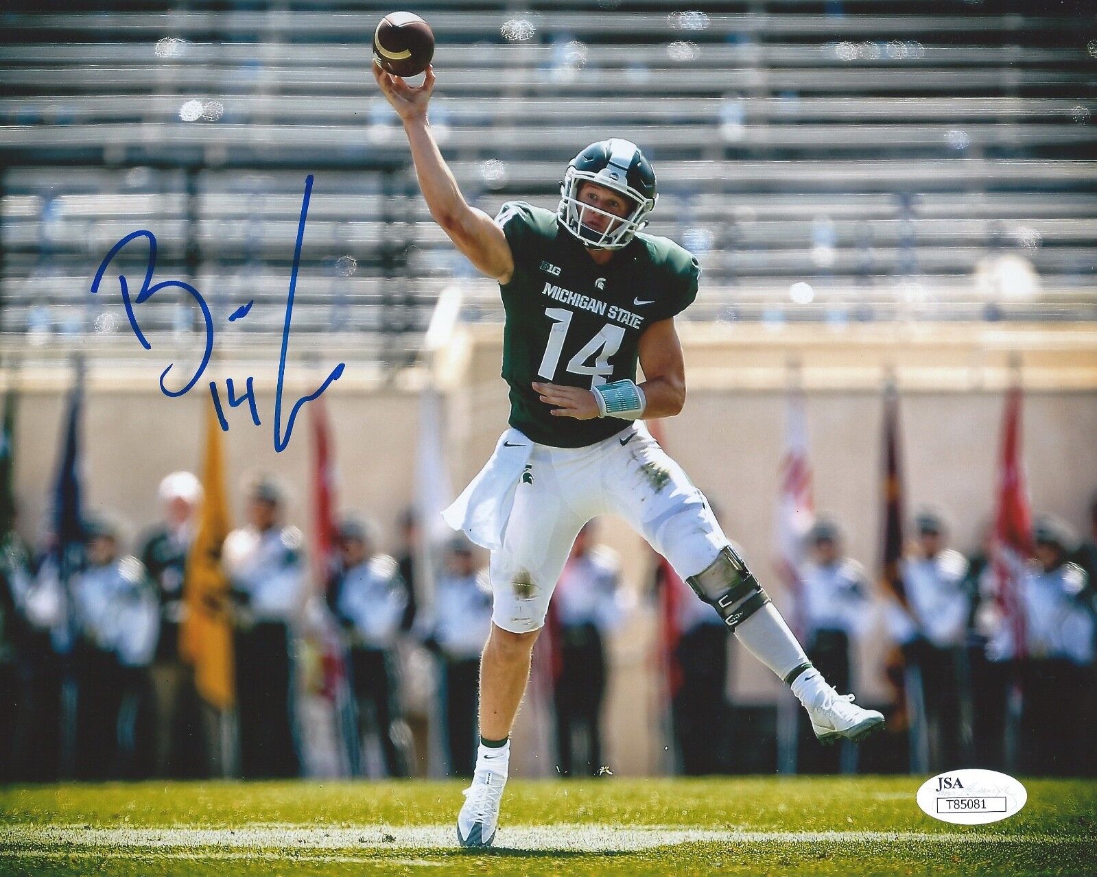 BRIAN LEWERKE Signed Autograph 8x10 Photo Poster painting Michigan State MSU Spartans JSA COA 1