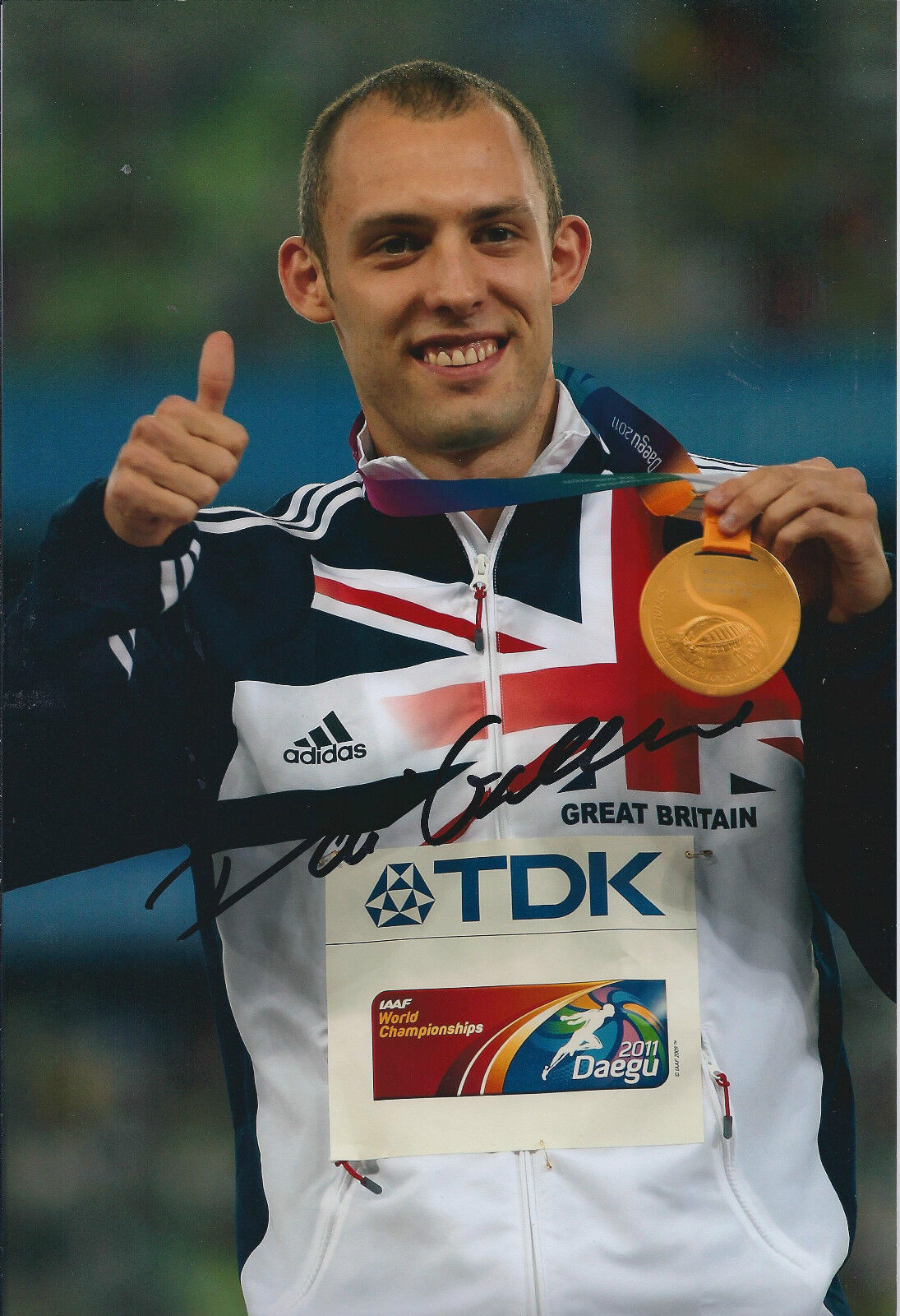 Dai GREENE 12x8 Signed Photo Poster painting Autograph AFTAL COA Olympic Gold Medal Winner