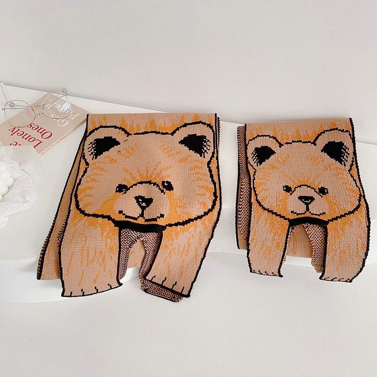 Lovely Cartoon Animals Scarf - Modakawa Modakawa