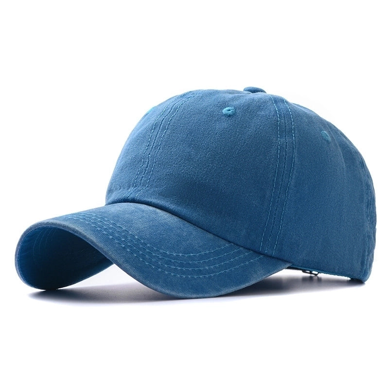 Fashion Washed Cotton Hats Solid Color Baseball Caps Outdoor Caps Sun Hats