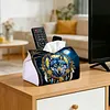 Wolf Dreamcatcher DIY PULeather Diamond Painting Tissue Box for Adults Beginners Gem Art Painting Napkin Holder for Living Room Bedroom Bathroom Table Decor
