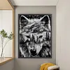 Wolf Forest Silhouette-11CT Stamped Cross Stitch 50*65cm (Big Size)