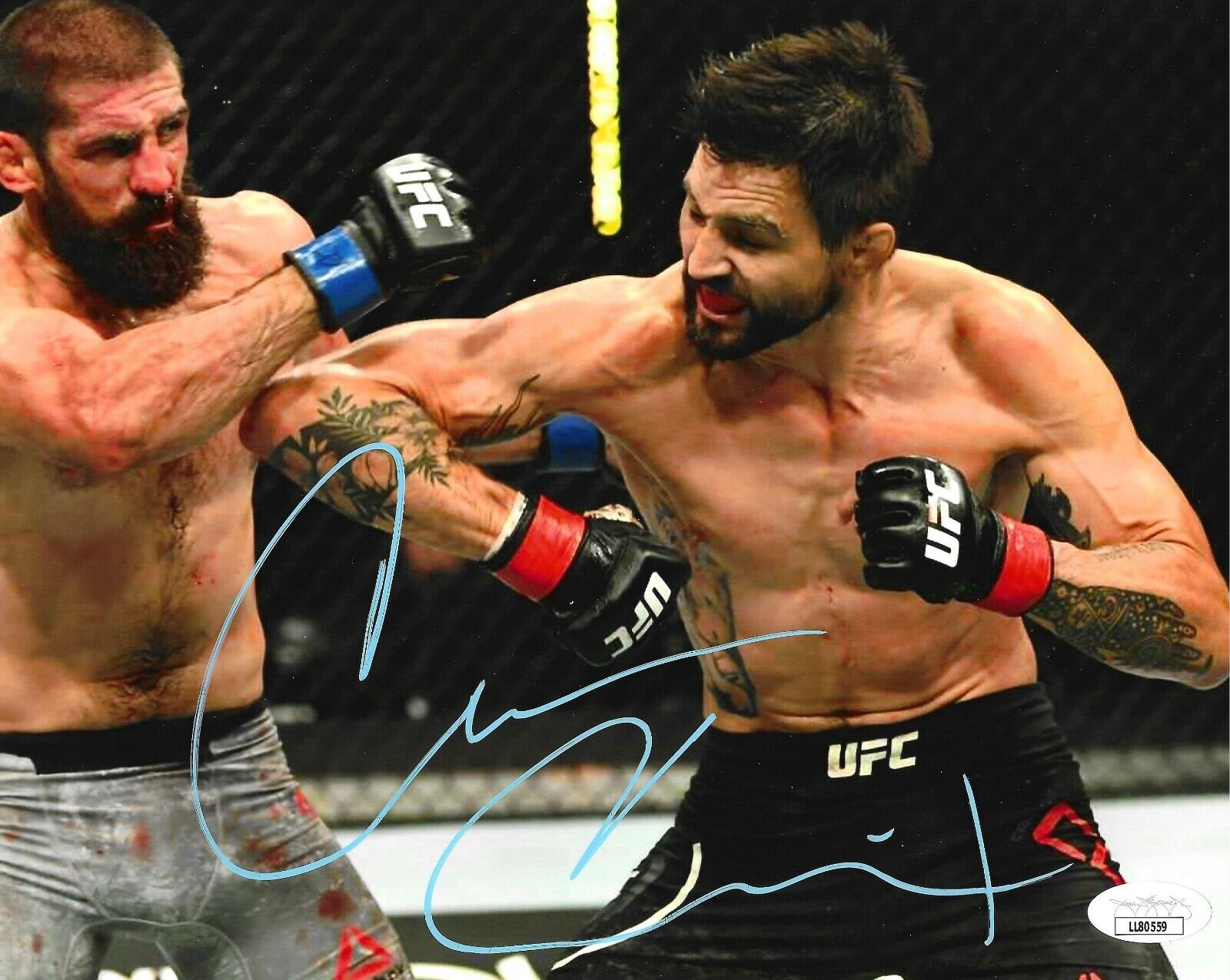 Carlos Condit Autographed 8x10 Photo Poster painting JSA COA UFC Signed Born Killer Elbow Strike