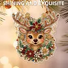 Deer Acrylic DIY Diamond Painting Pendant Double-Sided Print Kit