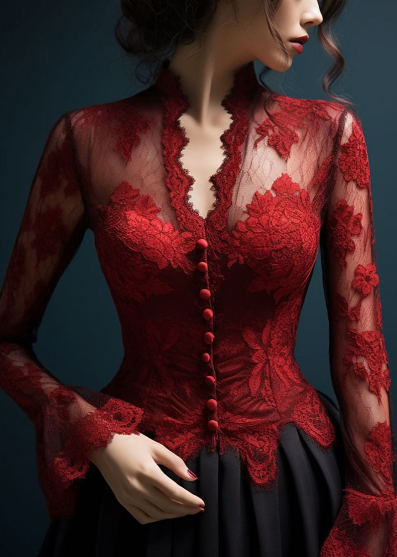 Veins Flexi Flare Top in Cotton