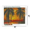 Sunset View By The Sea | Full Round Diamond Painting Kits