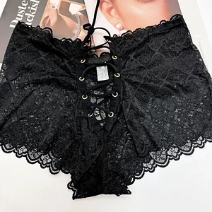 European and American sexy lace large size briefs