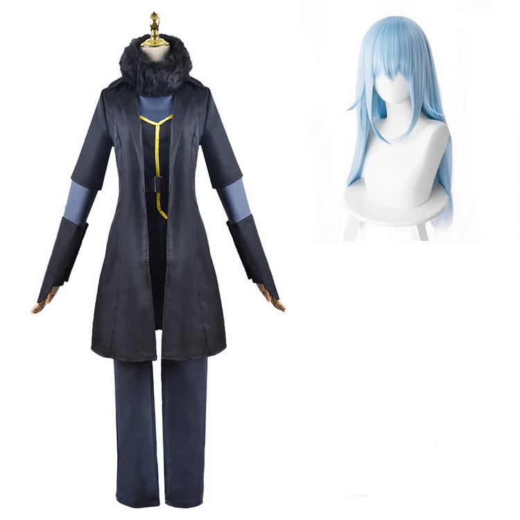 Anime That Time I Got Reincarnated As A Slime Rimuru Tempest Black Set Outfits Cosplay Costume Suit