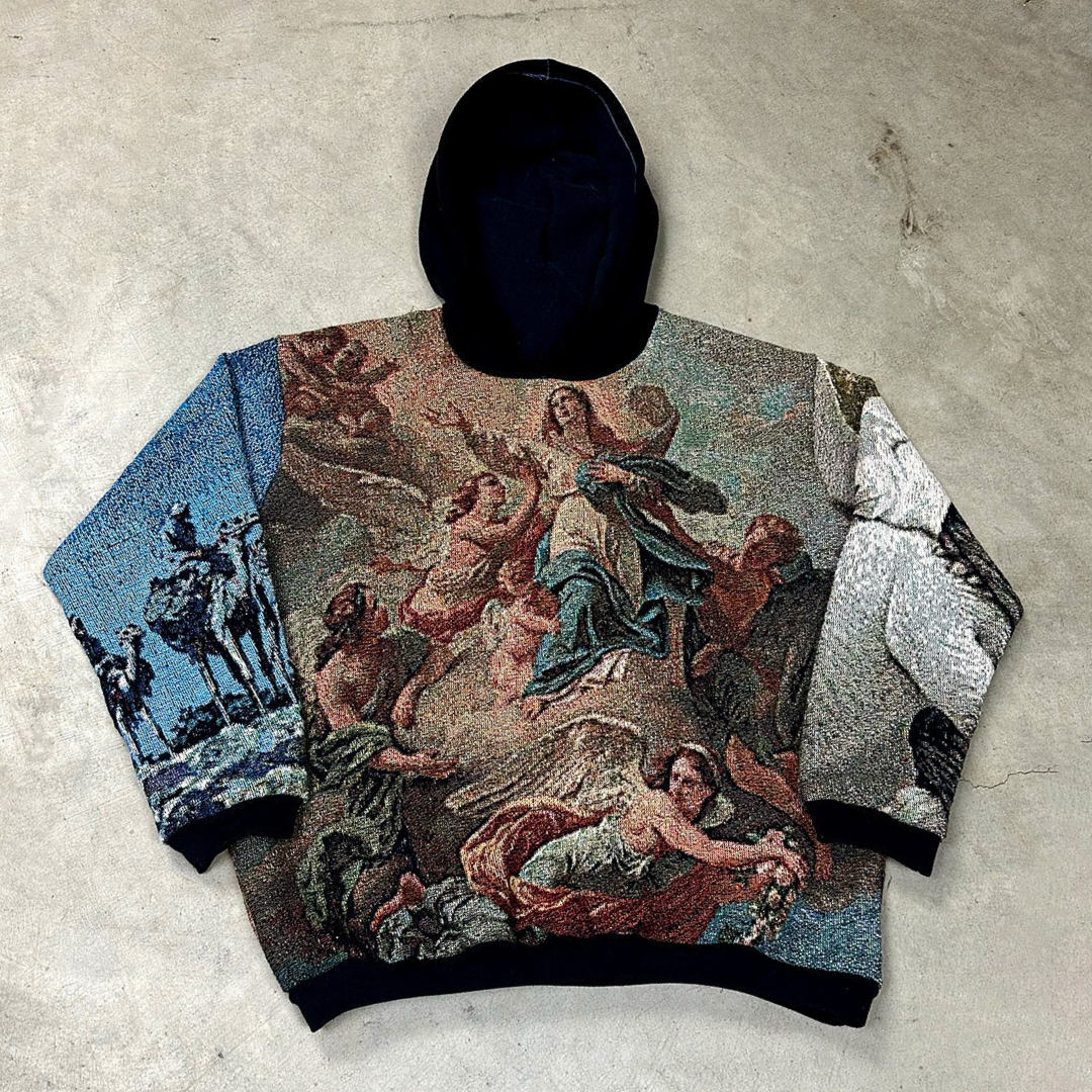 Gospel Print Long Sleeve Hoodies