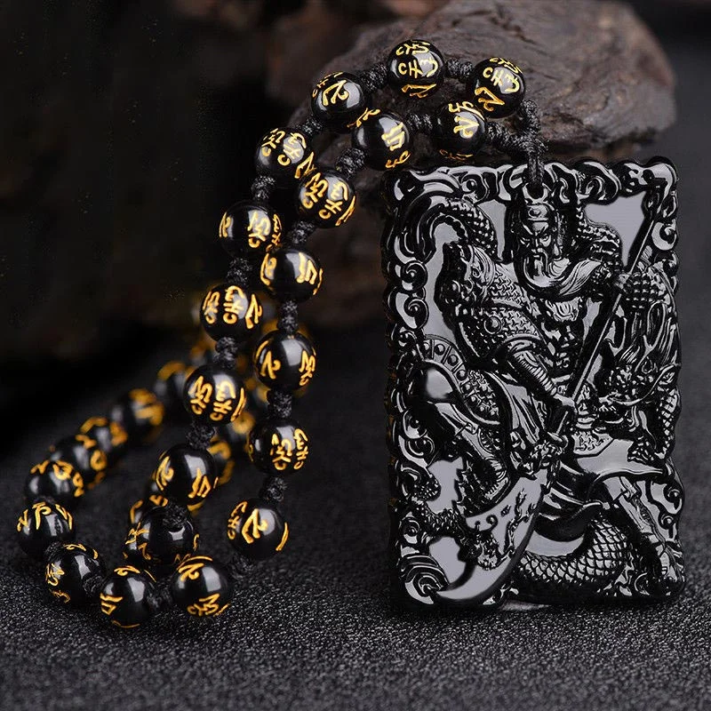 FengShui Lord Guan Protection Necklace Pendant