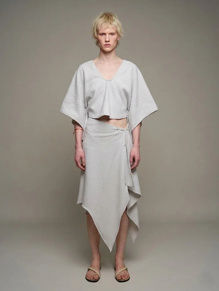 PARTICLE Wrap Skirt - 8 Recycled Water Bottles - Grey