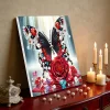(Pre-Framed)Butterfly-Special Shape Diamond Painting Kit(25x25cm)