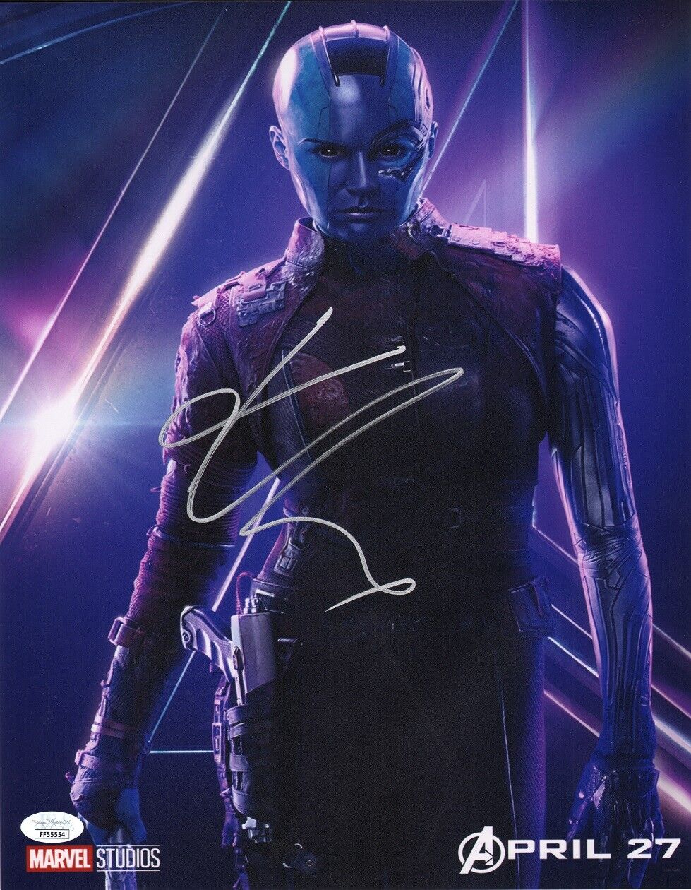 KAREN GILLAN Authentic Hand-Signed AVENGERS INFINITY WAR 11x14 Photo Poster painting (JSA COA)