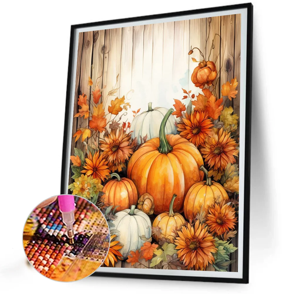 Full Round Diamond Painting 40*50cm - Pumpkin