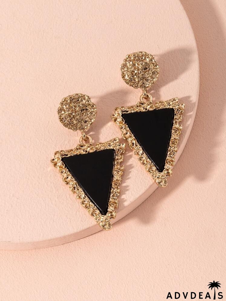 Geometric Charm Drop Earrings