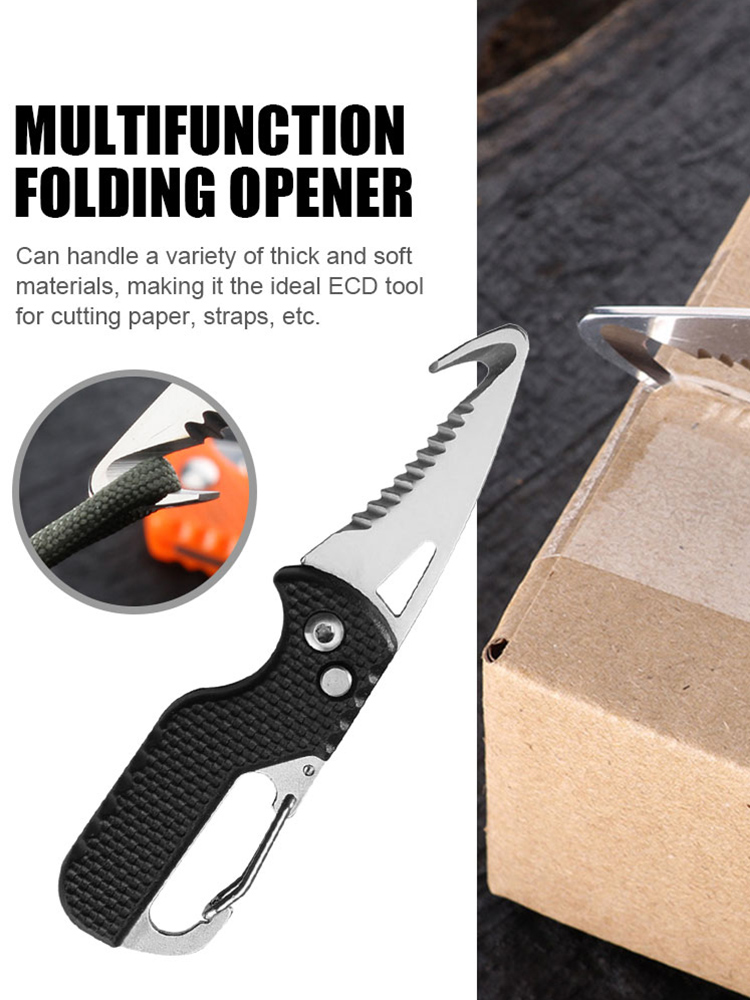 

Pocket Open Box Outdoor Portable Foldable Blade Knife Emergency Multi Tools, White blade, 501 Original