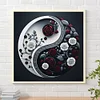 Rose Yin Yang Symbol - Runde Bohrer Diamant Malerei - 30 * 30cm