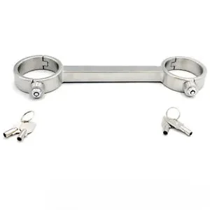 pornhint Pornhint Stainless Steel Spreader Bar Fixed HandCuffs Flirt Fetishs Restraints Couples