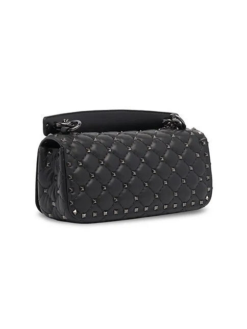  Valentino Garavani Rockstud Spike Quilted Leather Shoulder Bag 3.9 out of 5 Customer Rating