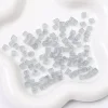 Colorful Square Cube Frosting Glass Beads DIY Accessories