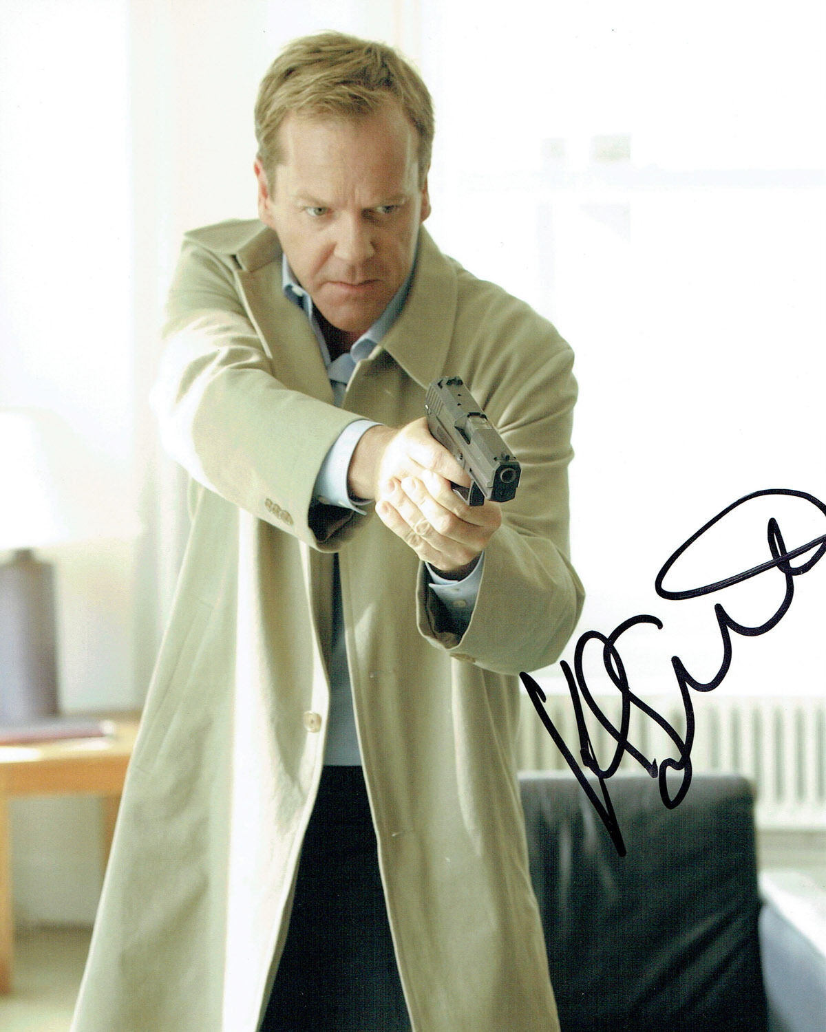 Kiefer SUTHERLAND 24 Jack BAUER SIGNED Autograph 10x8 Photo Poster painting B AFTAL COA