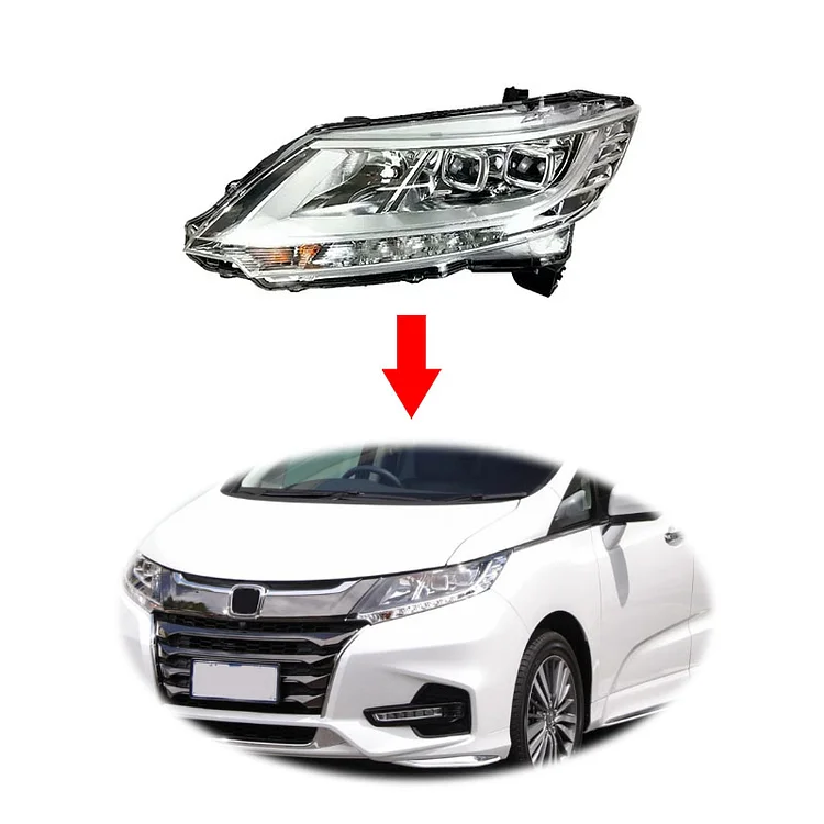Original  headlight headlamp for HONDA Odyssey 2015-2018 head light head lamp 33100-T6A-H01 33150-T6A-H01 ITN Auto
