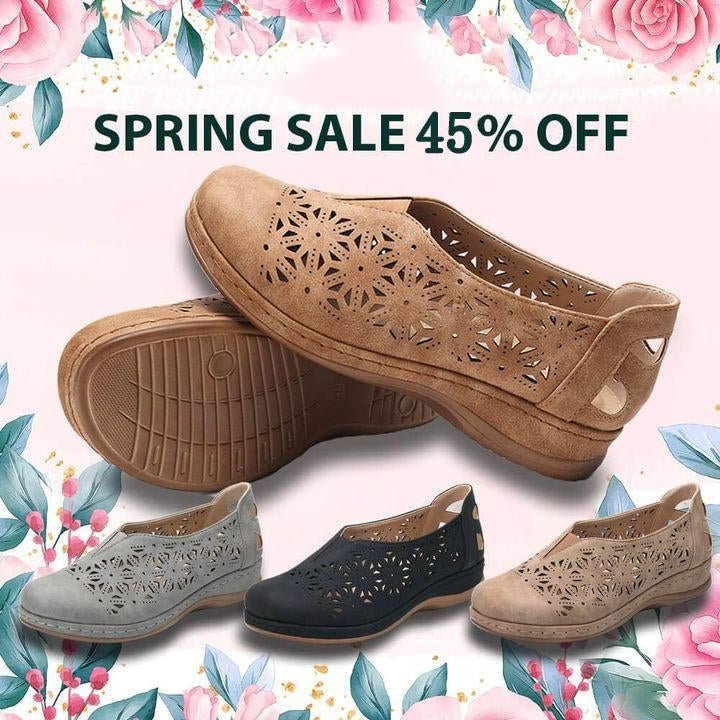WOW!! Spring Sale 45% Off Hollow Out Flat Shoes