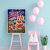 Diamond Painting -DIY Full Square Drill Independence Day Flag