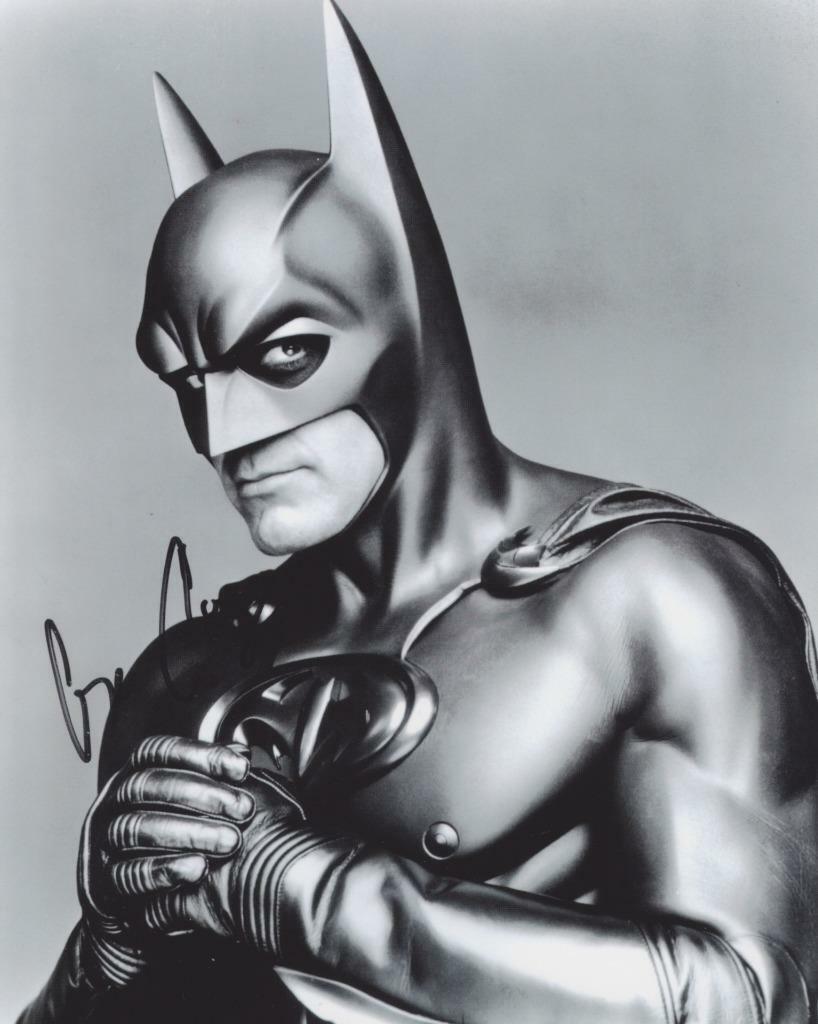 George Clooey Batman & Robin SIGNED AUTOGRAPHED 10X8