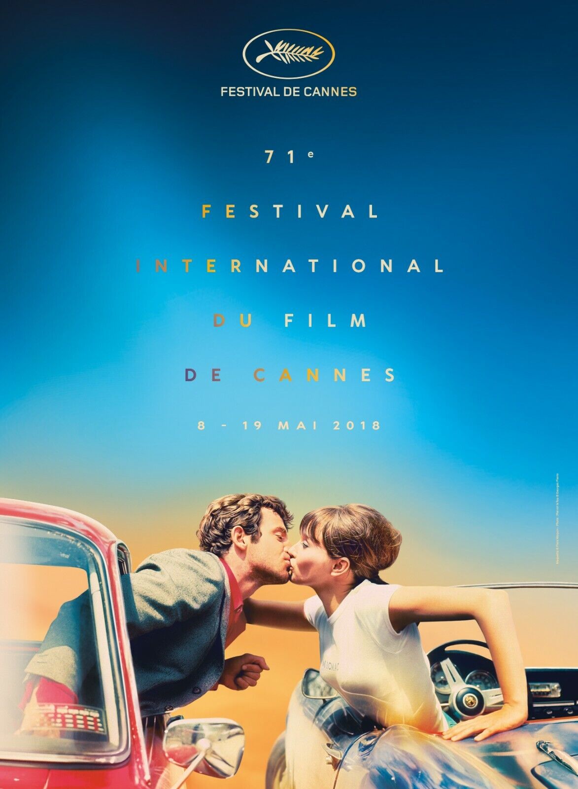 CANNES FILM FESTIVAL 2018 Official Poster Medium ROLLED Jean-Paul Belmondo