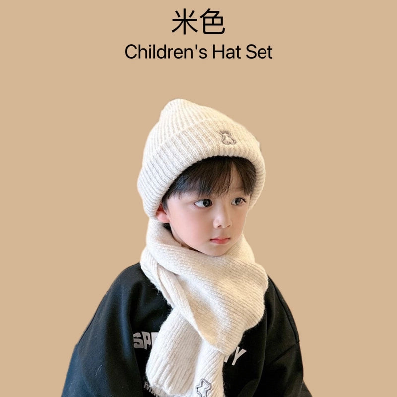 Kid’S Casual Vintage Style Letter Printing (Printing) Wool Cap