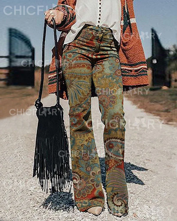 Women's Check  Print Pants