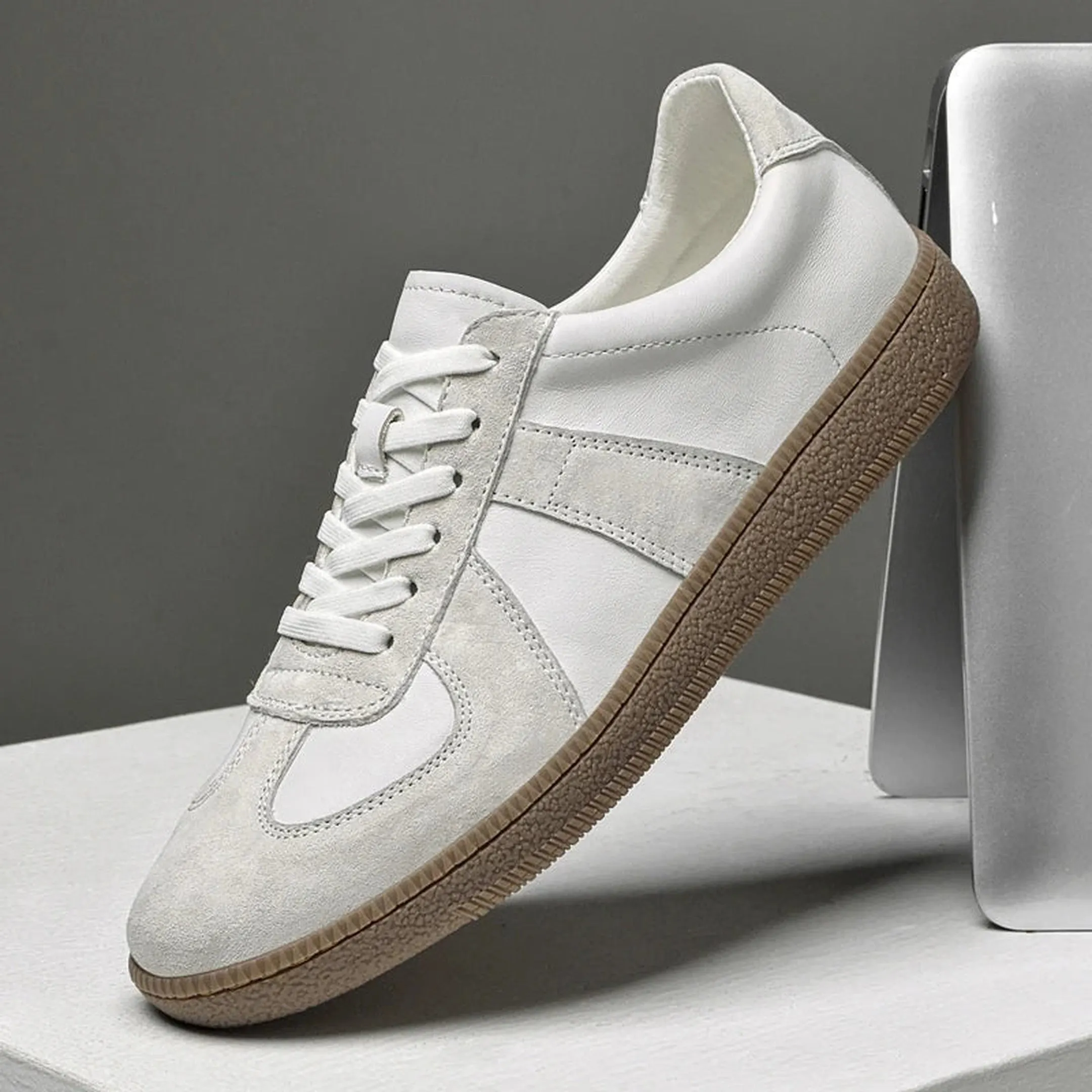 Men's Suede and Leather Trainers &ndash; Alpine Everyday Casual