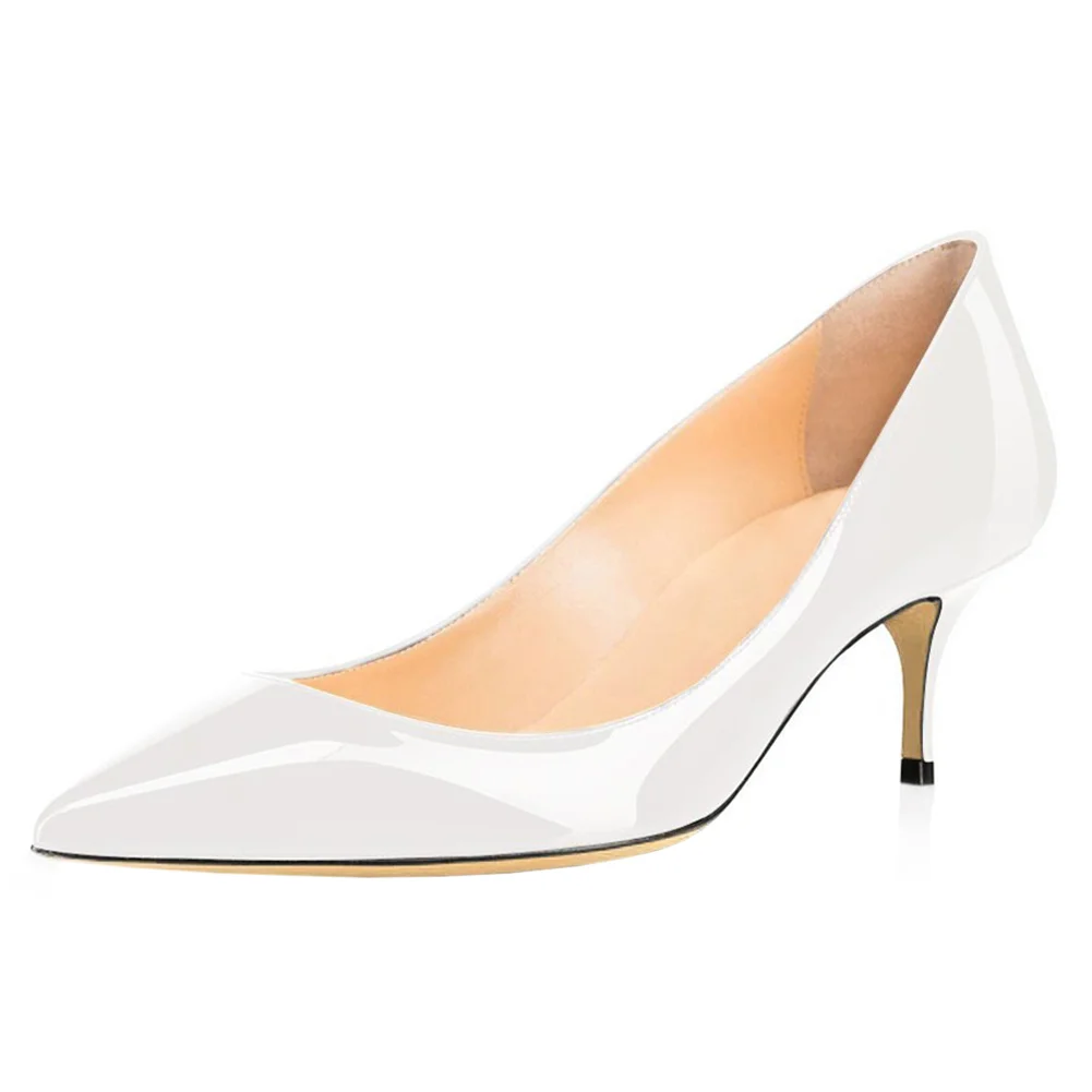 2.36" Kitten Heels Pumps Comfortable Women Daily Shoes-MERUMOTE