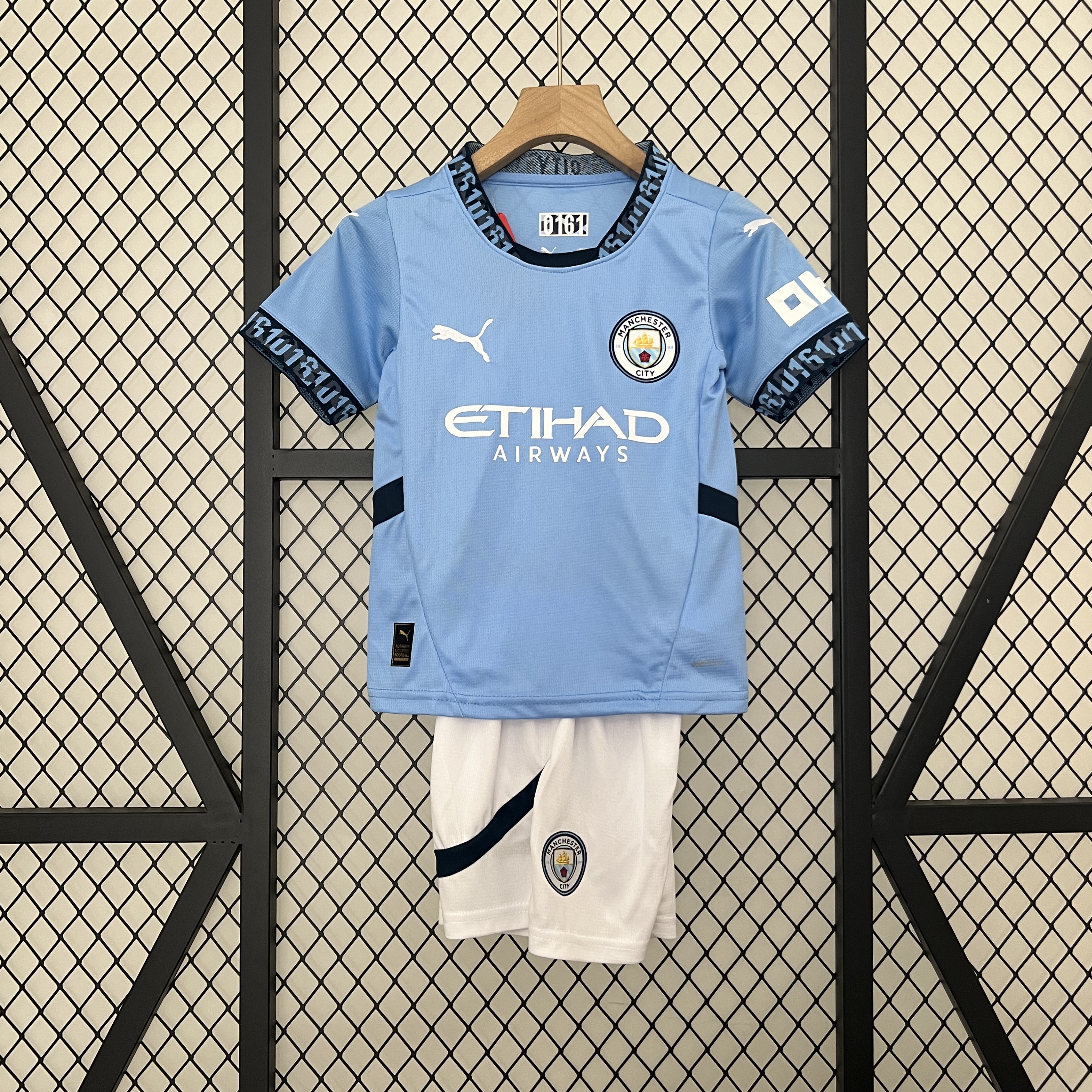 Manchester City 24-25 Home Stadium Kids Kit
